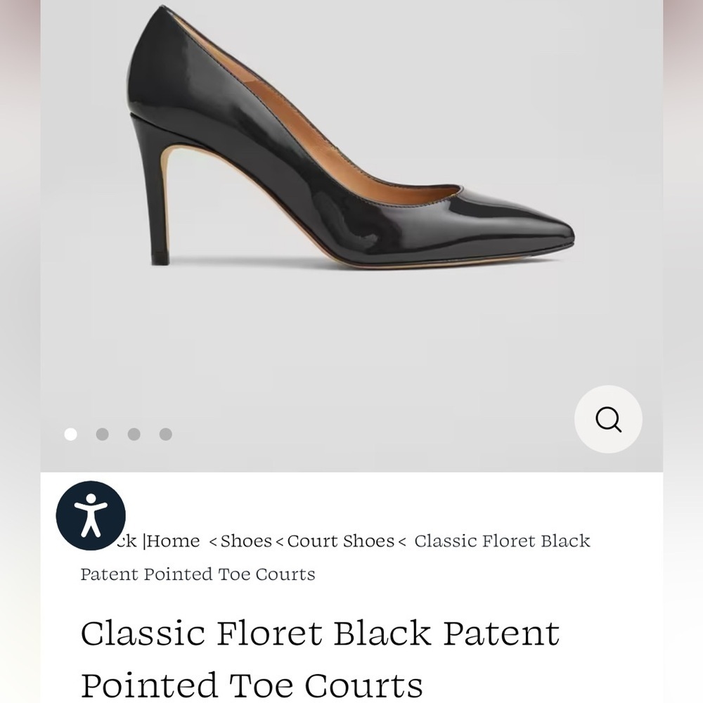 LK Bennett Florete Black Stiletto Heels - Picture 5 of 5